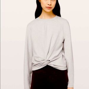 Lululemon Tuck & Gather Pullover in Heathered Mod Stargaze